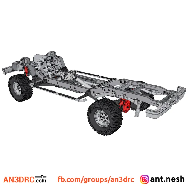 3D Printed RC Car Chevrolet K20 Suburban by AN3DRC — Image 8 of 9