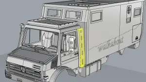 1:10 Unimog side ladder