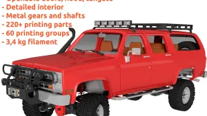 3D Printed RC Car Chevrolet K20 Suburban by AN3DRC