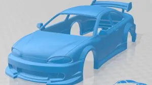 Hyundai Accent 1996 Tuning Printable Body Car