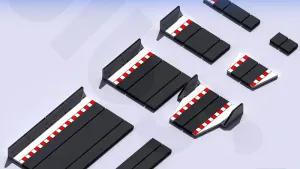 MyDigitalSlot All Straights Pack, 3D printed DIY track parts for your 1/32 Slot Car Racing Game