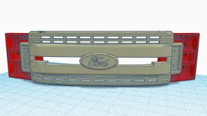 1/10 CEN F250 XLT STYLE GRILL AND HEAD LIGHT BUCKET