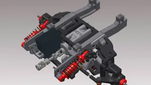 Chassis 6x6 conversion kit for 3D printed Hummer H1 by AN3DRC