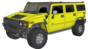 3D PRINTED RC CAR HUMMER H2 SUV IN 1/8.5 SCALE BY AN3DRC