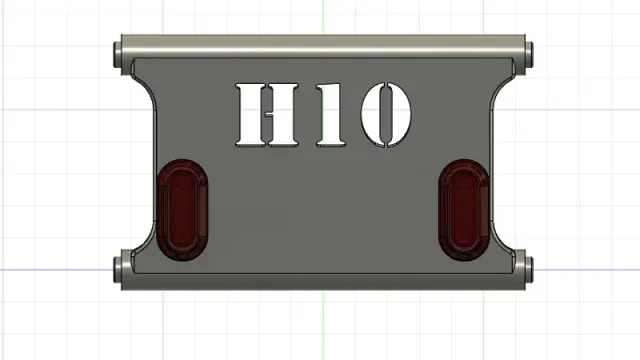 H10 optic - custom rear end with light