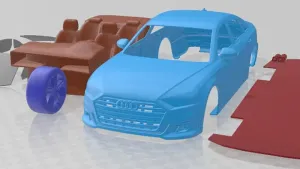 Audi S8 2020 Printable Car
