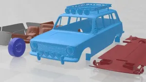 VAZ Zhiguli 2102 1971 Off Road Printable Car