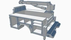 1/10th scale crane service bed fits CEN F450