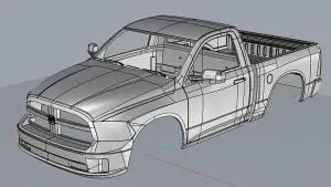 1:10 2016 Ram 1500 single cab 324mm