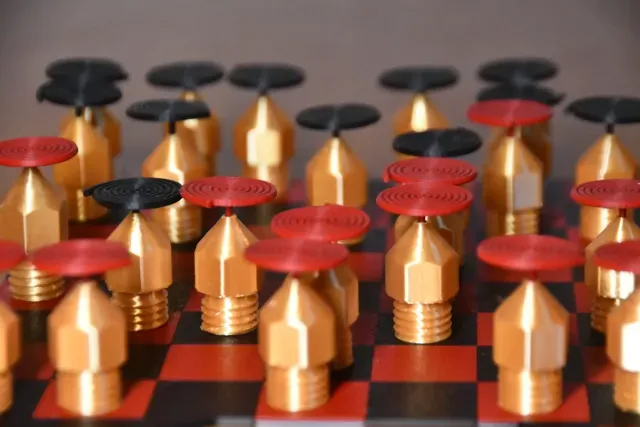 Checkers Smooth 3D NOZZLE CHESS and CHECKERS — 3D-модель · Creality Cloud…