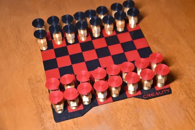 Checkers Smooth 3D NOZZLE CHESS and CHECKERS — 3D-модель · Creality Cloud…